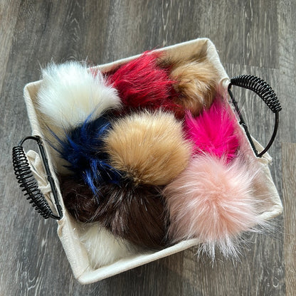 Faux Fur Pom poms