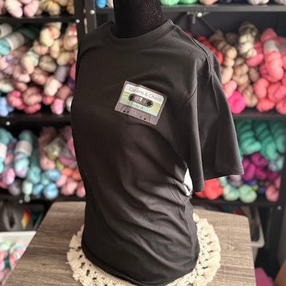 Cast-ons & Chaos podcast T-shirt