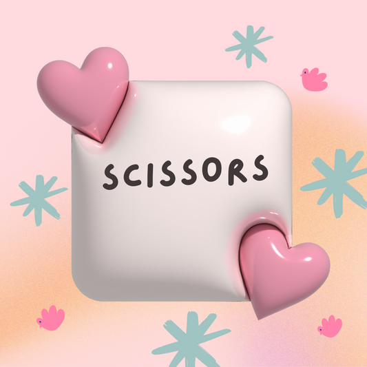 Tiny scissors with silicone cover