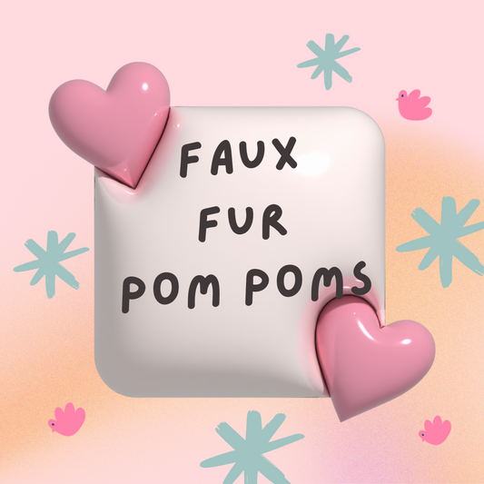 Faux Fur Pom poms
