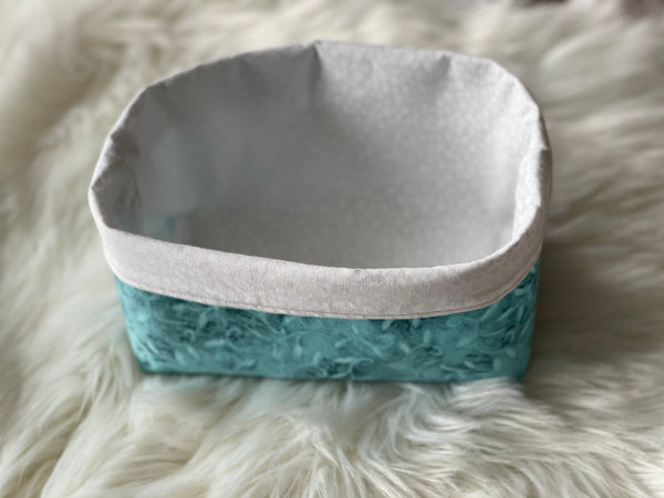 Green and white Yarn bowl (yarn not included)